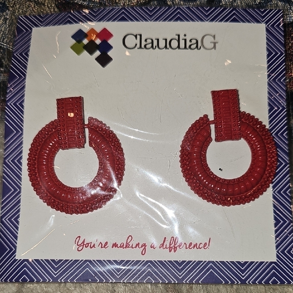Petra Red Earrings